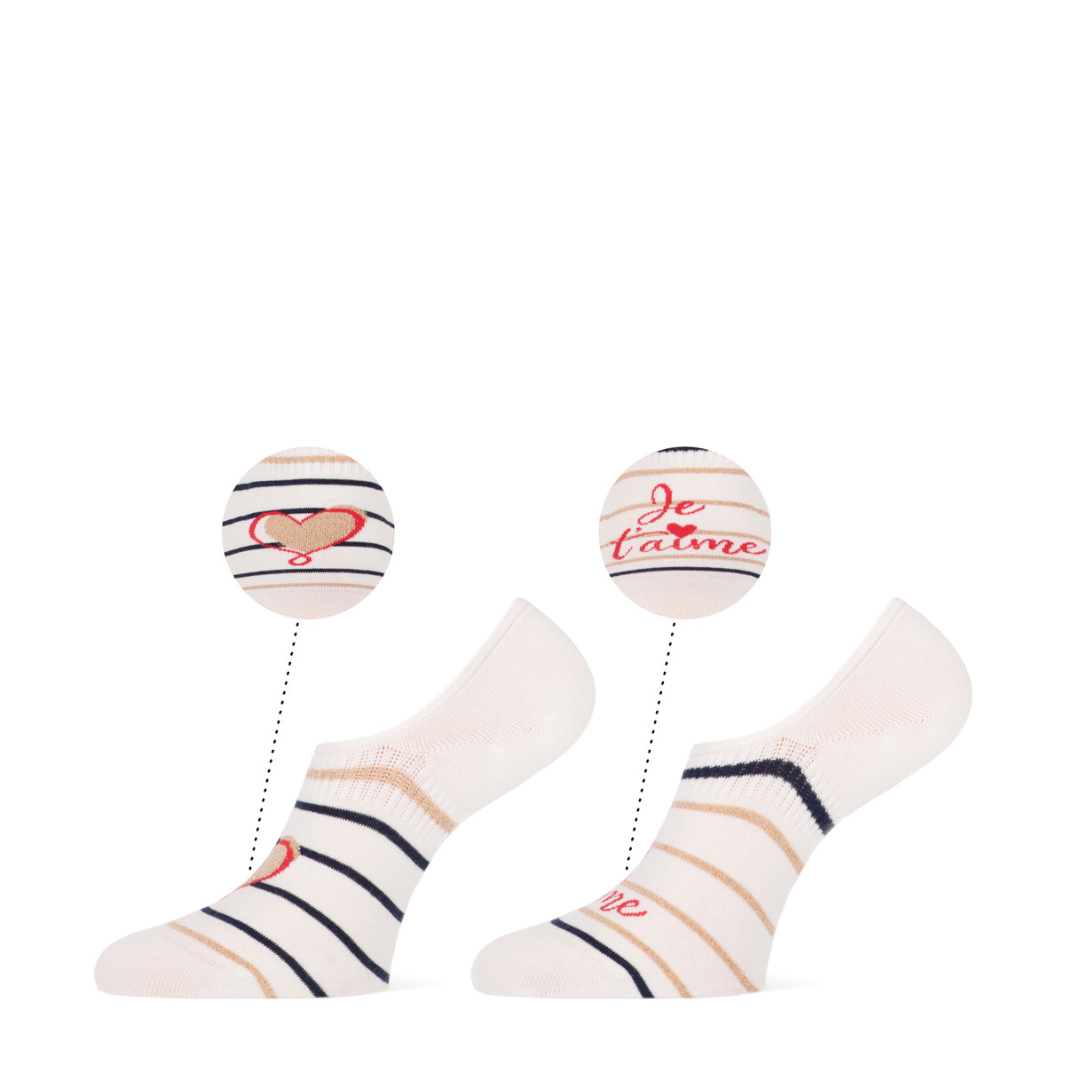 Bibi dames footies 2-pack