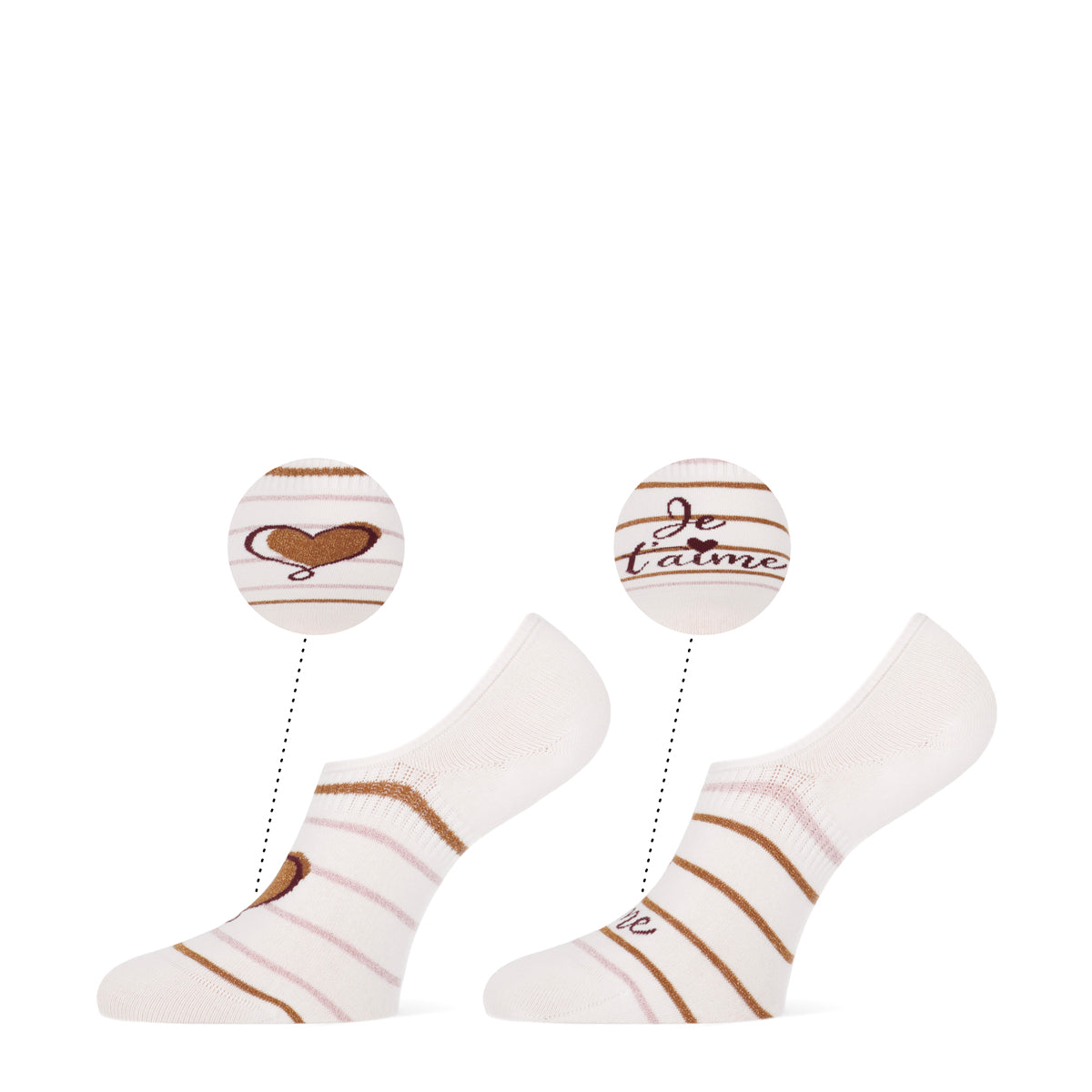 Bibi onzichtbare dames footies 2-pack | MarcMarcs