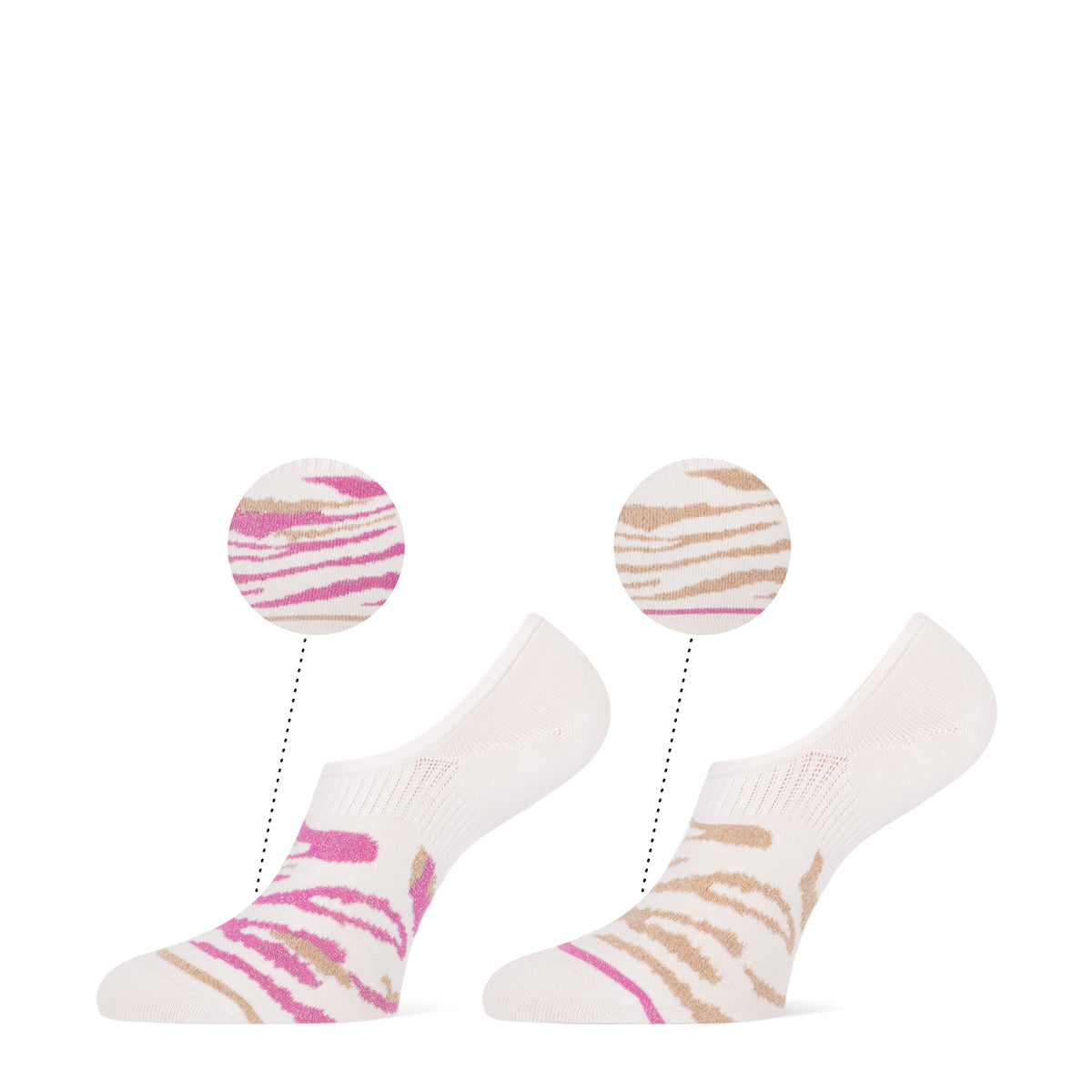 Bridget 2-pack dames footies