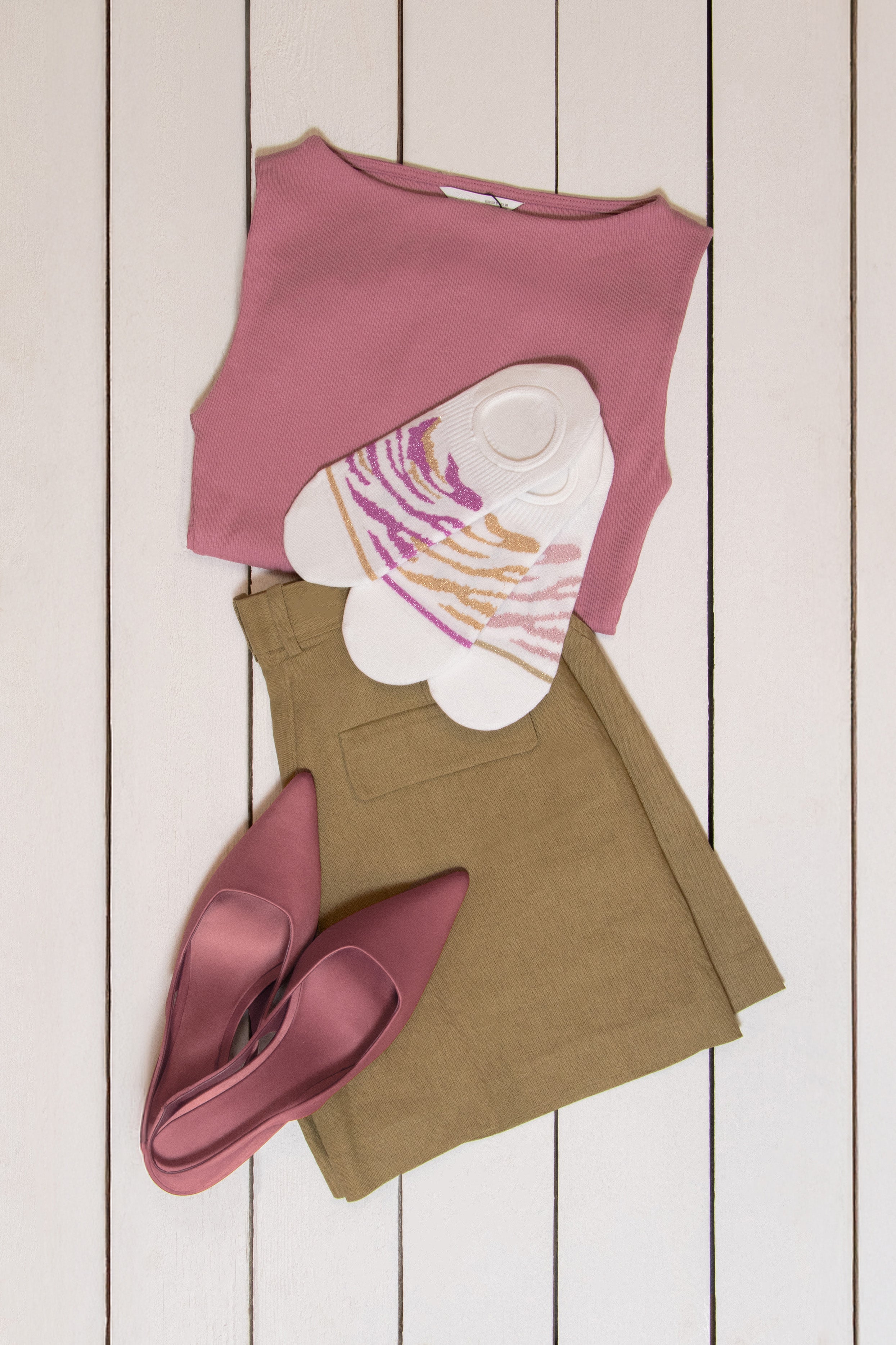 Bridget 2-pack dames footies