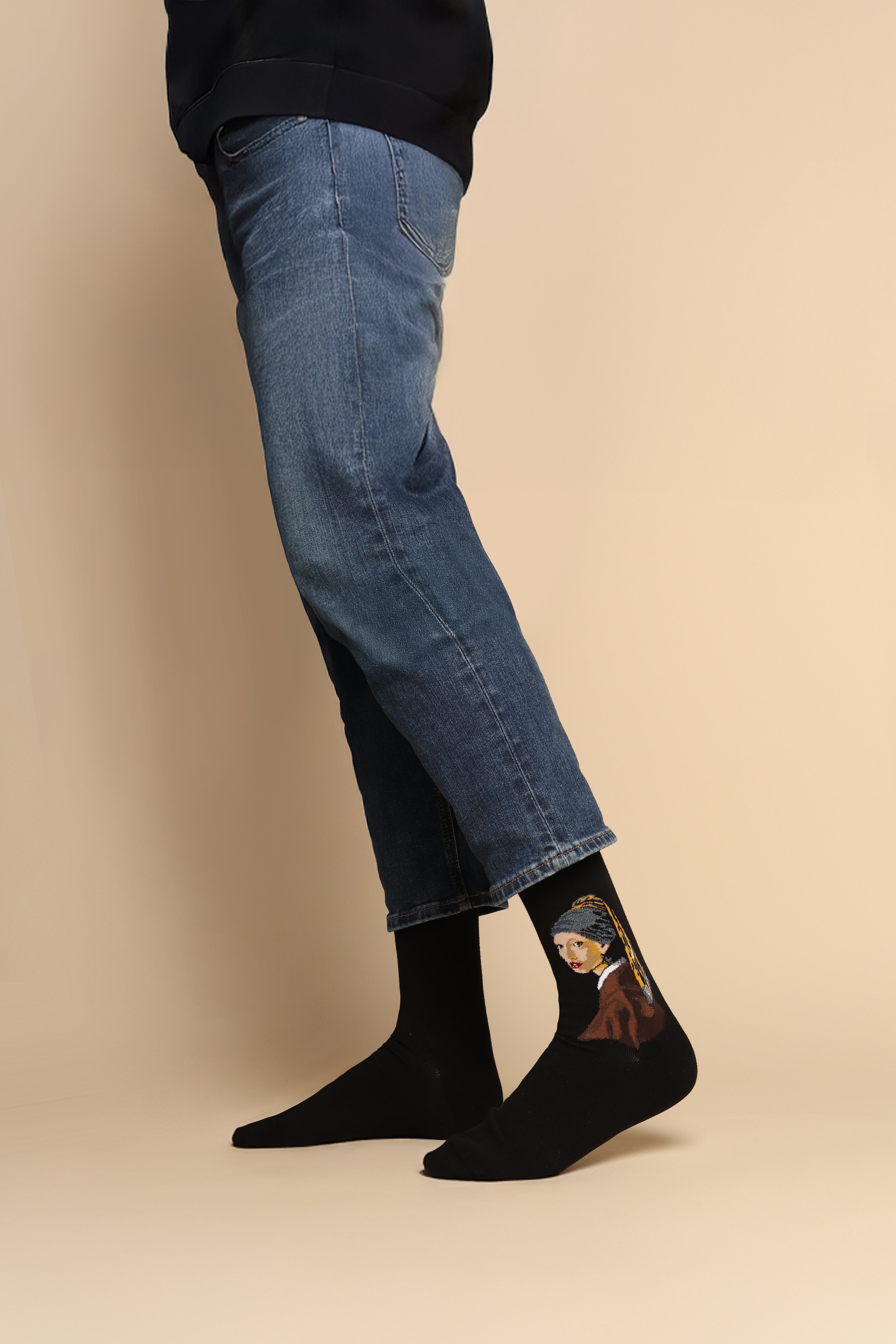 Y2 Girl with pearl men's socks