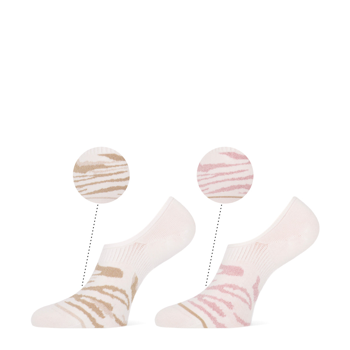 Bridget 2-pack dames footies