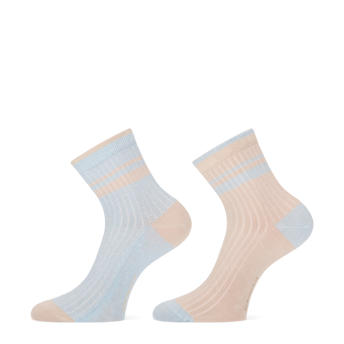 Venna dames shortsocks 2-pack