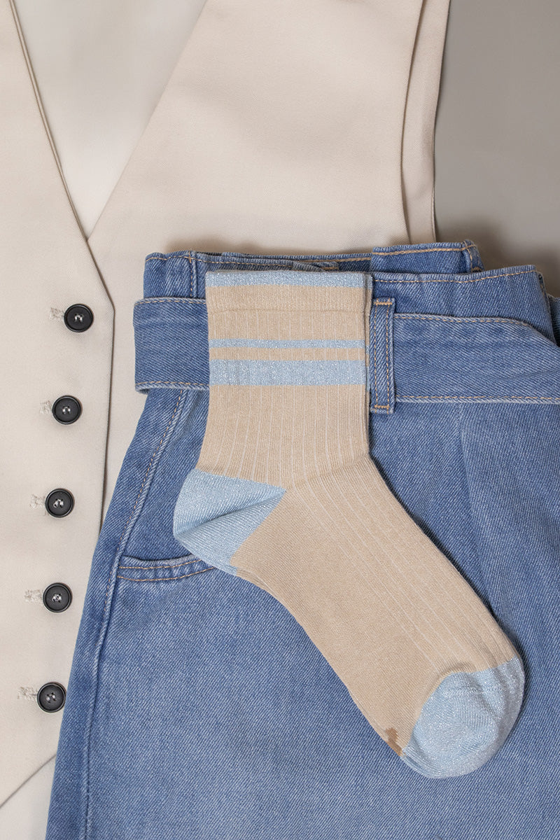 Venna dames shortsocks 2-pack