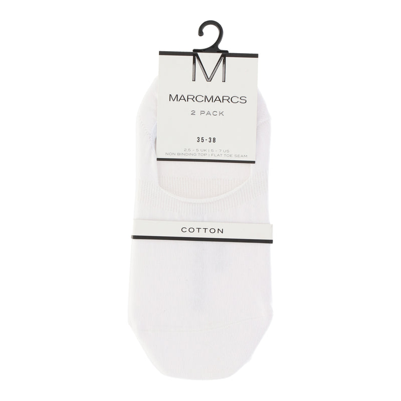 Cotton ABS invisible footies 2-pack