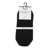 Cotton ABS invisible footies 2-pack