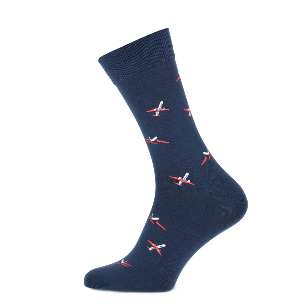 Marcmarcs Red Airplane socks - MarcMarcs