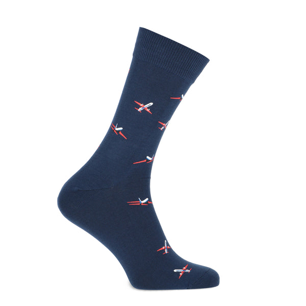 Marcmarcs Red Airplane socks